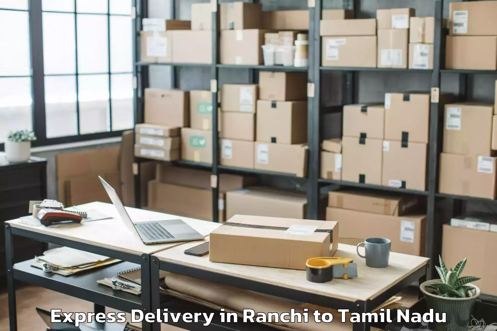 Professional Ranchi to Sendurai Express Delivery